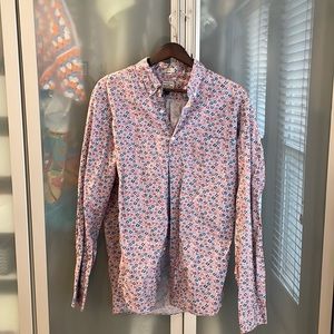 JCrew men’s slim floral shirt large